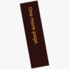 One more page bookmark