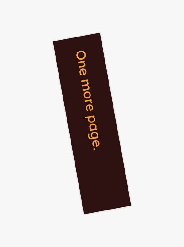 One more page bookmark