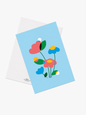 Flowers postcard
