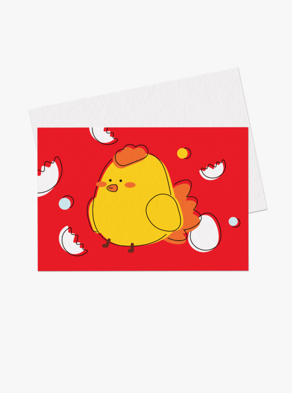 Year of Rooster Zodiac Card